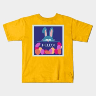 Friendly Easter Bunny Kids T-Shirt